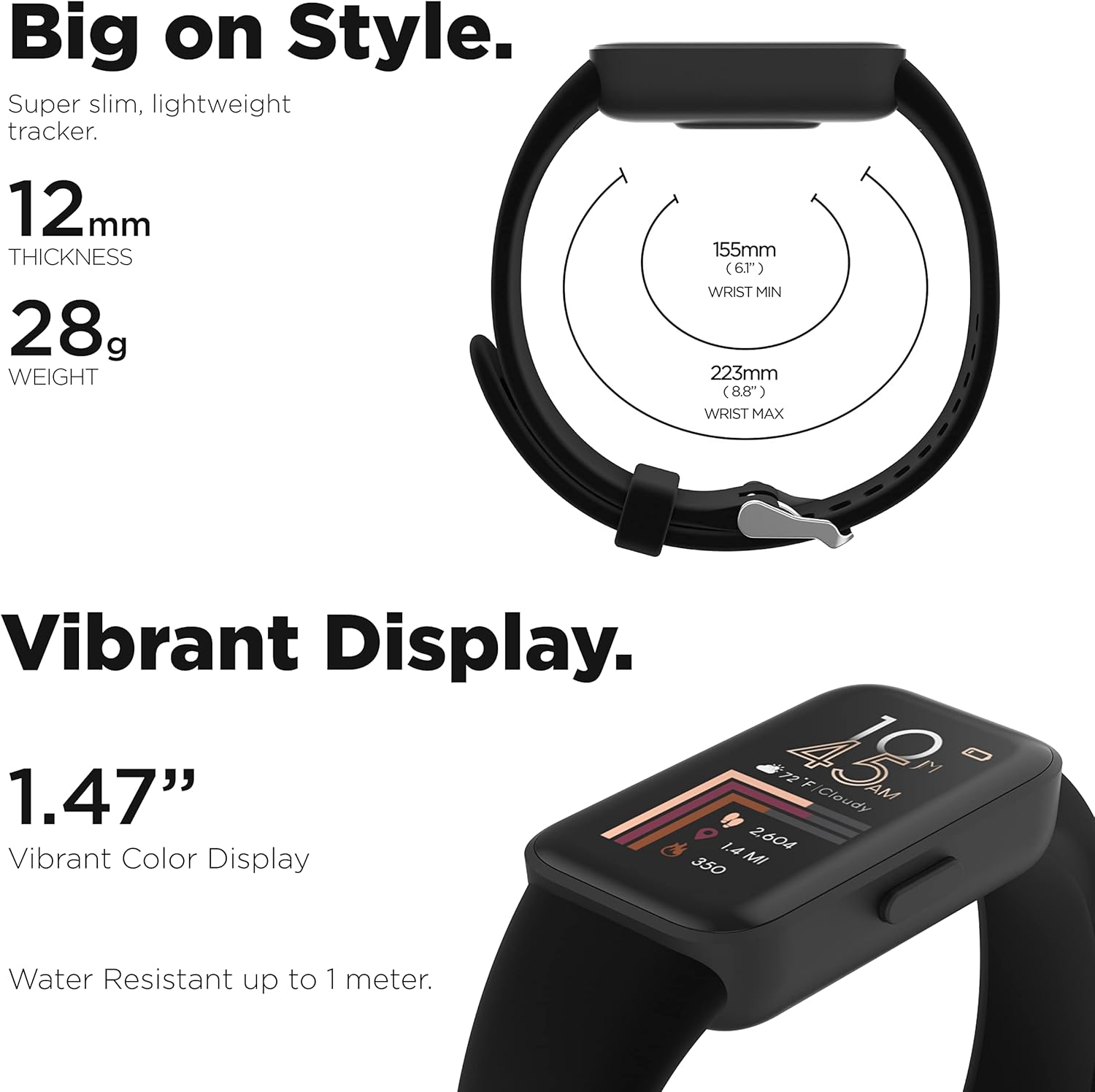 iTouch Active Fitness Tracker Jillian Michaels Edition con 90 días de membresía a su aplicación de fitness, sensores mejorados para monitorear la