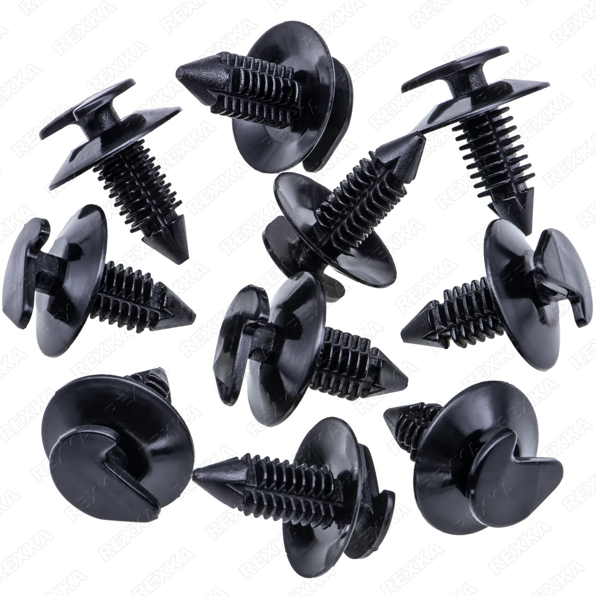 Rexka 10 clips de retención para panel de puerta 6033862 compatibles con Chrysler Jeep Wrangler YJ, Jeep CJ7, Jeep CJ8 Scrambler