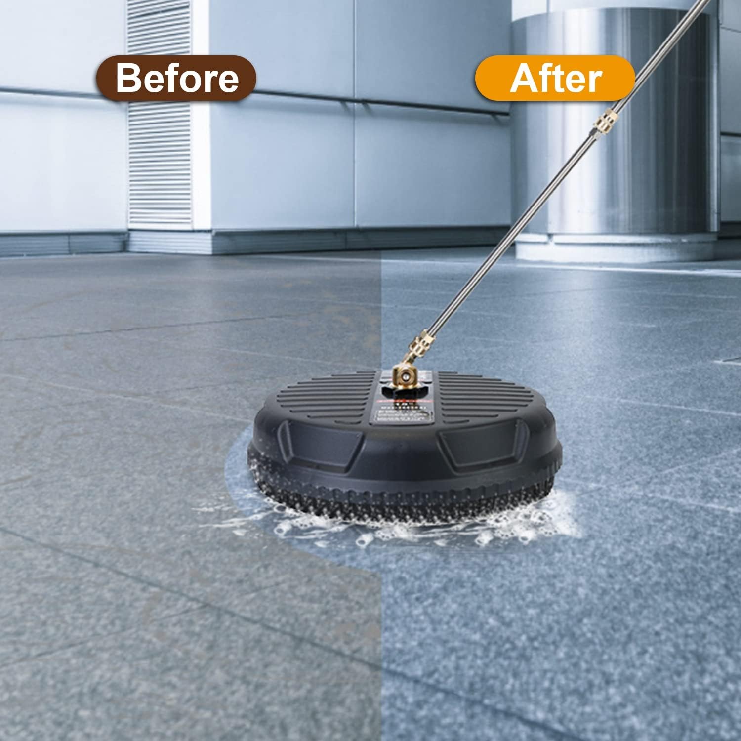 Moclever – Limpiador de superficie para lavadora a presión, accesorio circular para lavadora a presión de 3600 PSI, accesorio de disco de lavadora