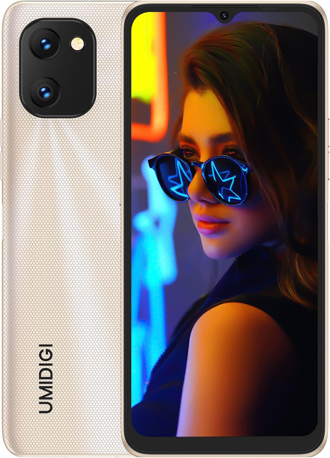 UMIDIGI Power 7S – Teléfono celular, 4 GB+64 GB 6150 mAh batería desbloqueada con pantalla completa de 6.7 pulgadas + teléfono inteligente Android