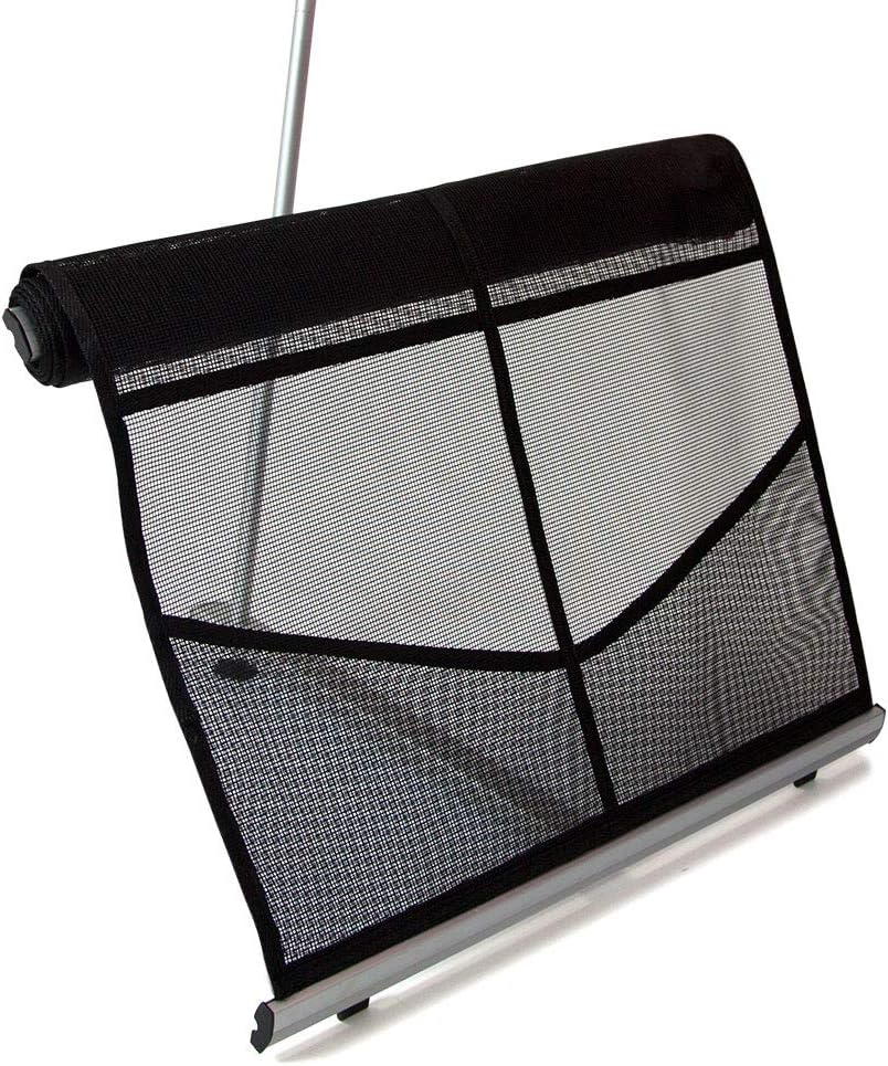 Vispronet Soporte de exhibición para folletos  Soporte de malla para catálogo de 1.8 pies x 4.6 pies con 8 bolsillos y bolsa de transporte  Estante