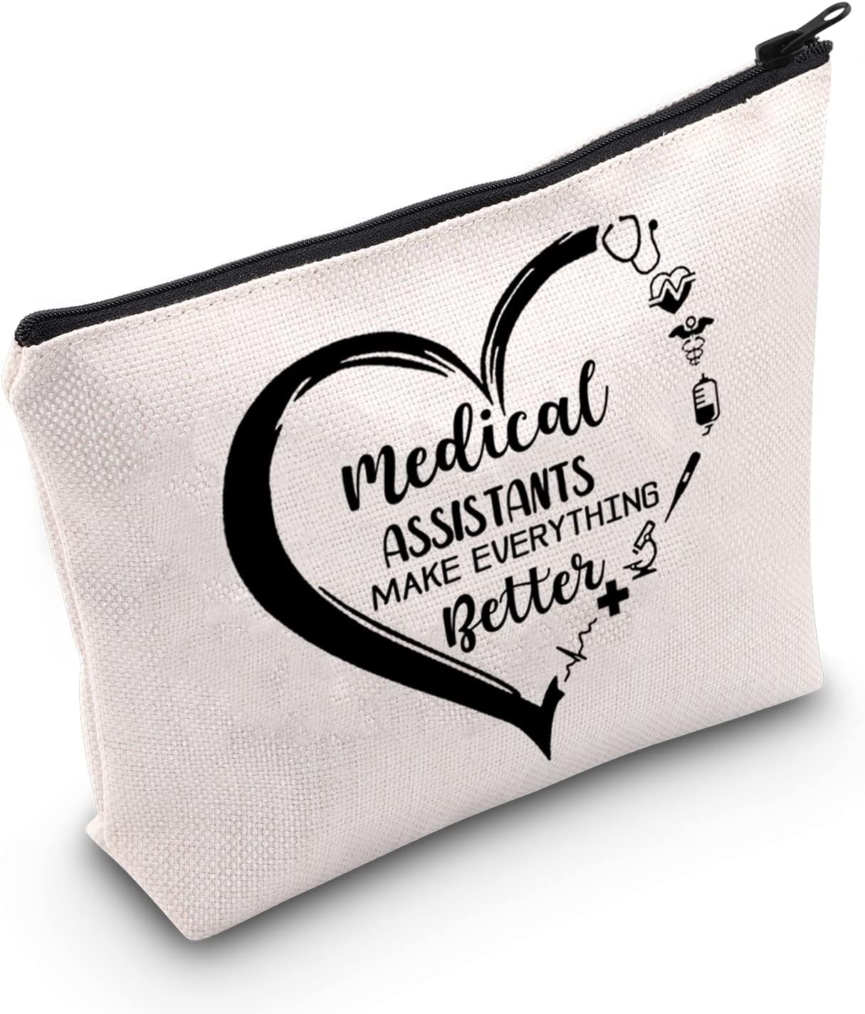 CMNIM Bolsa de maquillaje para asistente médico, bolsa de suministros de graduación para la escuela de enfermería, regalos para enfermeras, médicos,