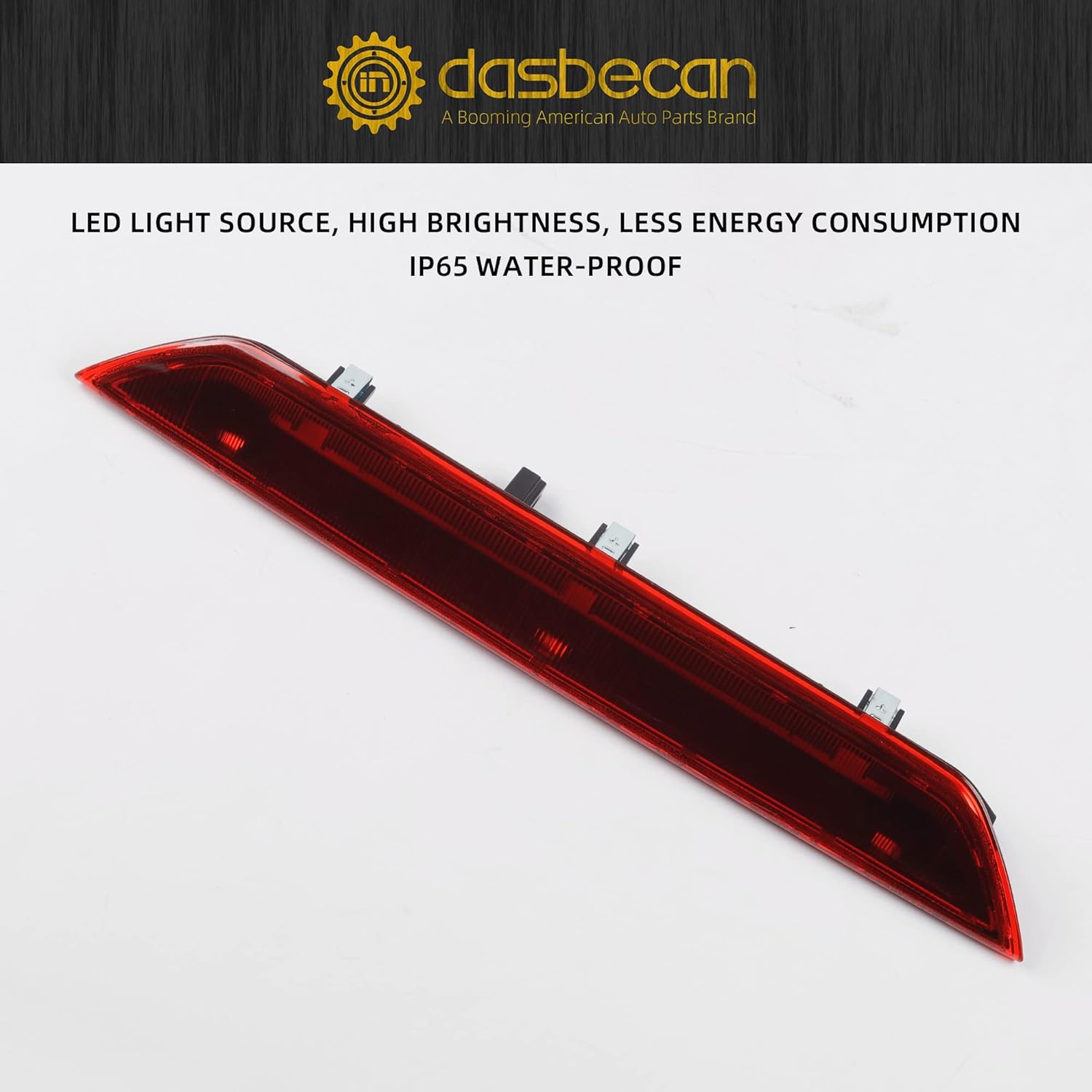 Dasbecan 3 luz de freno central de montaje alto compatible con Ford transit 150 tránsito 2015-2019 250 tránsito 350 sustituye a 1821327 185817