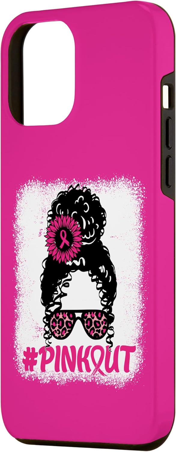 Funda para iPhone 12 Pro Max Moño desordenado Rosa Lazo Rosa