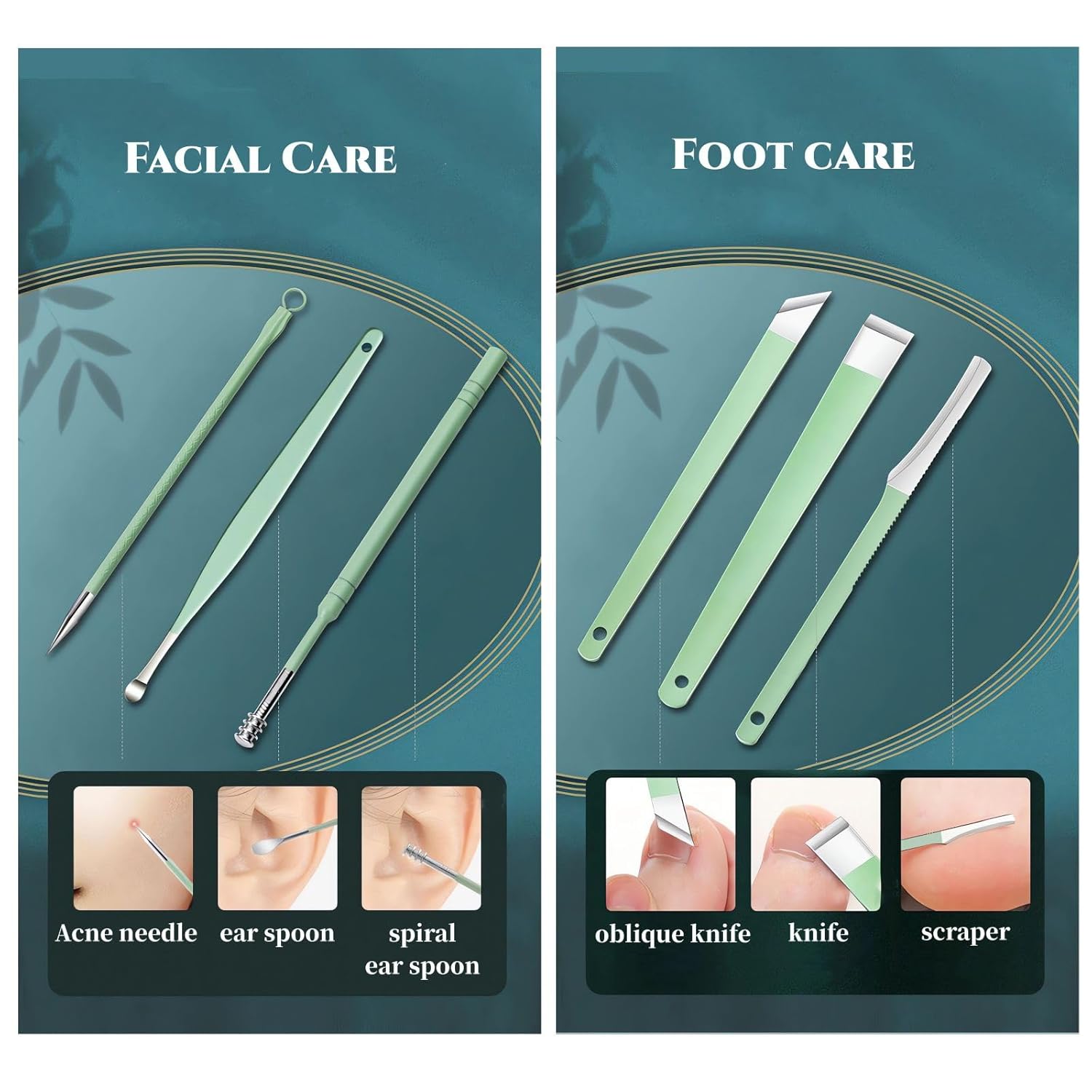 Juego de manicura de 16 piezas de acero inoxidable, herramienta de belleza, juego portátil, kit de aseo profesional, herramientas de cortaúñas,