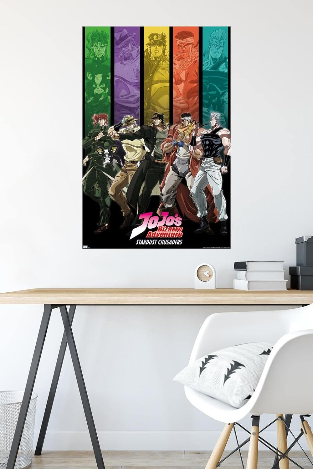 Trends International JoJo’s Bizarre Adventure – Póster de pared con barras de grupo, 22.37 x 34.00 pulgadas, versión sin marco