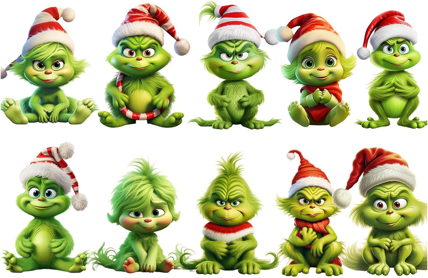 Adornos colgantes de madera de monstruo verde de Navidad, adorno colgante de acrílico verde navideño para decoración de árbol de Navidad, decoración