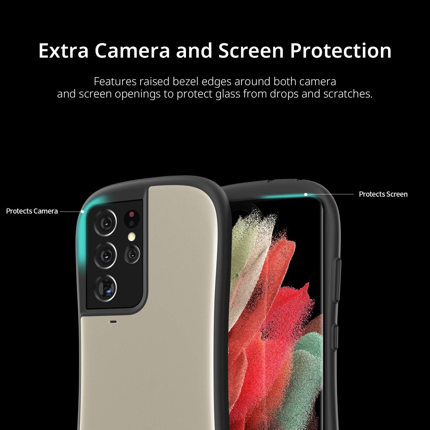 iFace First Class Series – Funda para Samsung Galaxy S21 Ultra, bonita capa doble TPU y policarbonato, funda protectora híbrida a prueba de golpes