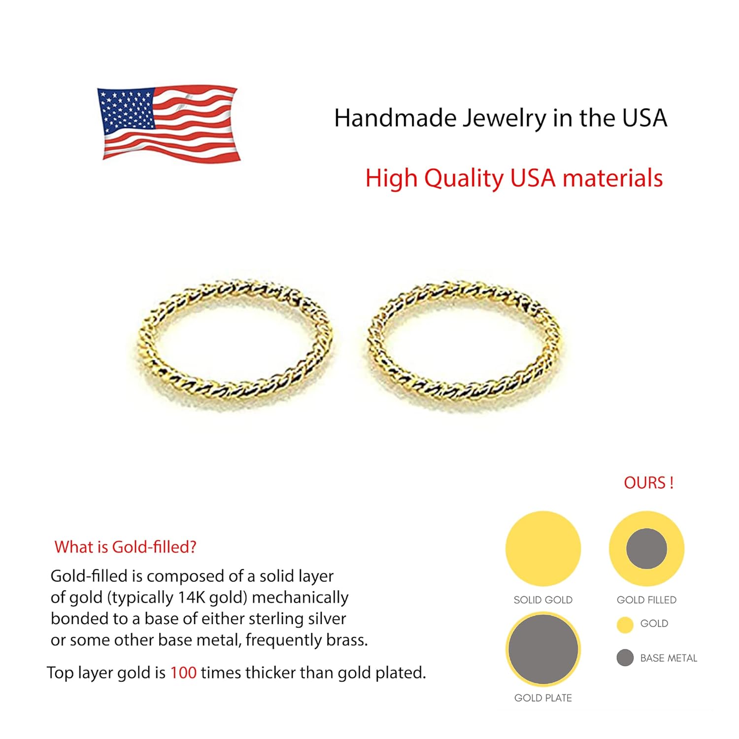 6mm 20 GA Extra Small Hoop Piercing Twisted Gold Filled 20 GA Septum Huggie Cartilage Nose Tragus Earrings (6mm  20 GA, 14K Yellow Gold Filled