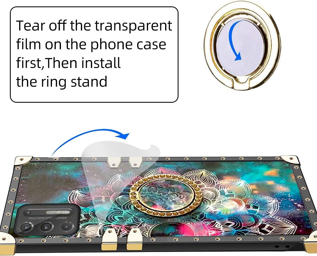 nancheng Funda cuadrada para teléfono Motorola Moto G Stylus 2021 4G Flor
