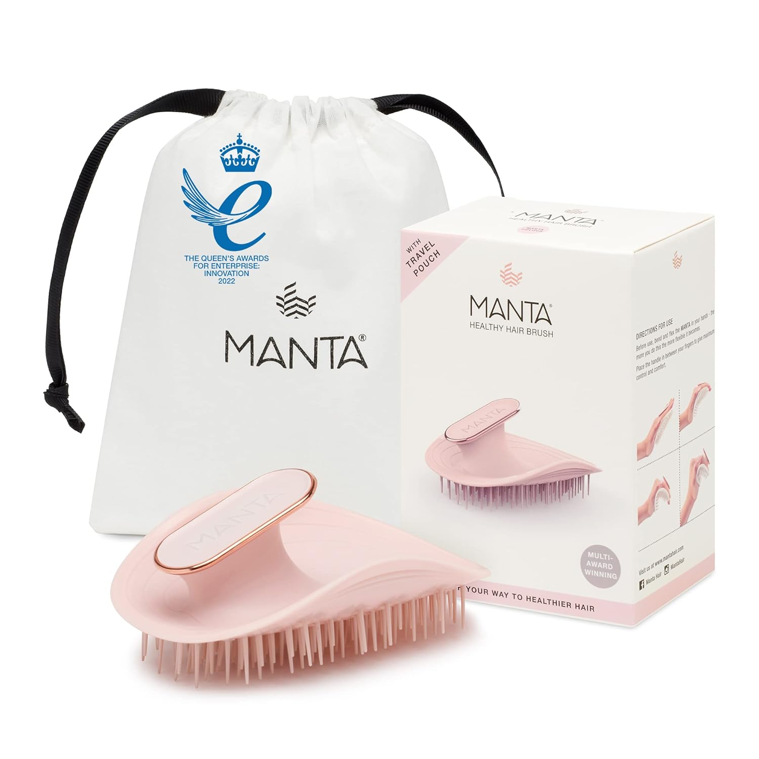 Cepillo para el cabello  Cepillo de pelo totalmente flexible  Cepillo suave que ayuda a prevenir la rotura del cabello  Masajeador y desenredante
