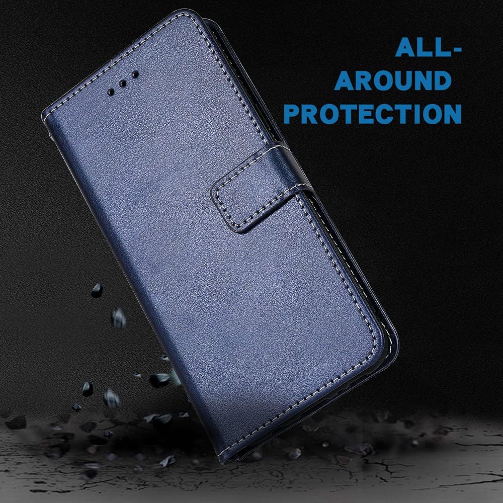 Compatible con T-Mobile Revvl 4 – Funda tipo cartera con correa para la muñeca, soporte para tarjetas, accesorios celulares, fundas para teléfono