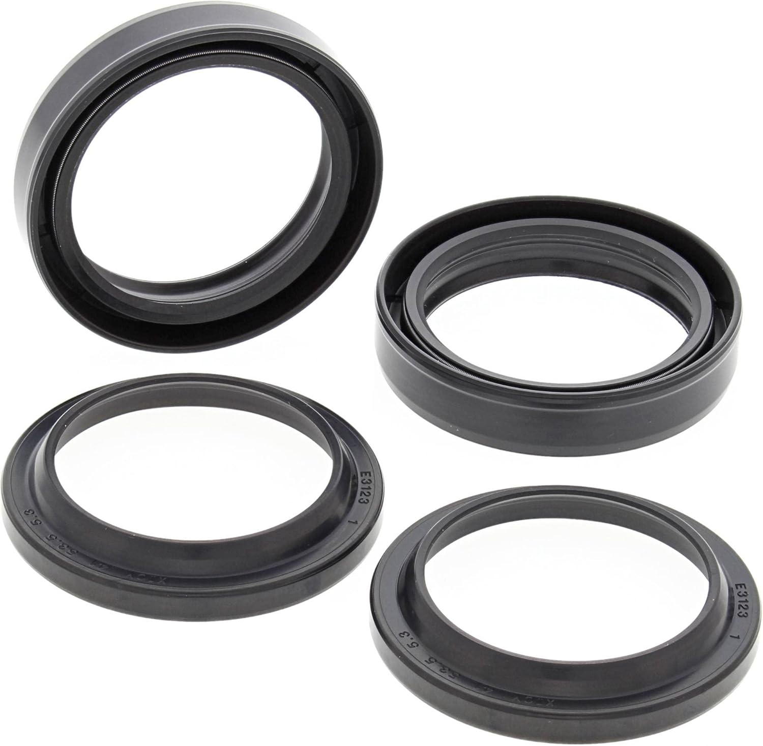 All Balls Racing Kit de retenes de horquilla y polvo 56-128 compatible conrepuesto para Honda CR250R 1981, CR450R 1981, Kawasaki KX125 1982, KXT250