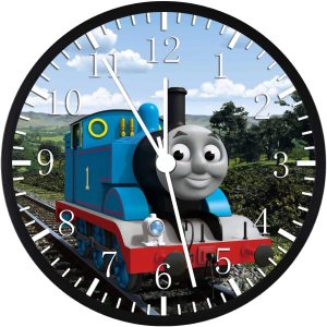 The Train Thomas – Reloj de pared grande de 12 pulgadas con cara de cristal transparente, silencioso, sin tictac, bonito para regalo o decoración, The Train Thomas – Reloj de pared grande de 12 pulgadas con cara de cristal transparente, silencioso, sin tictac, bonito para regalo o decoración,