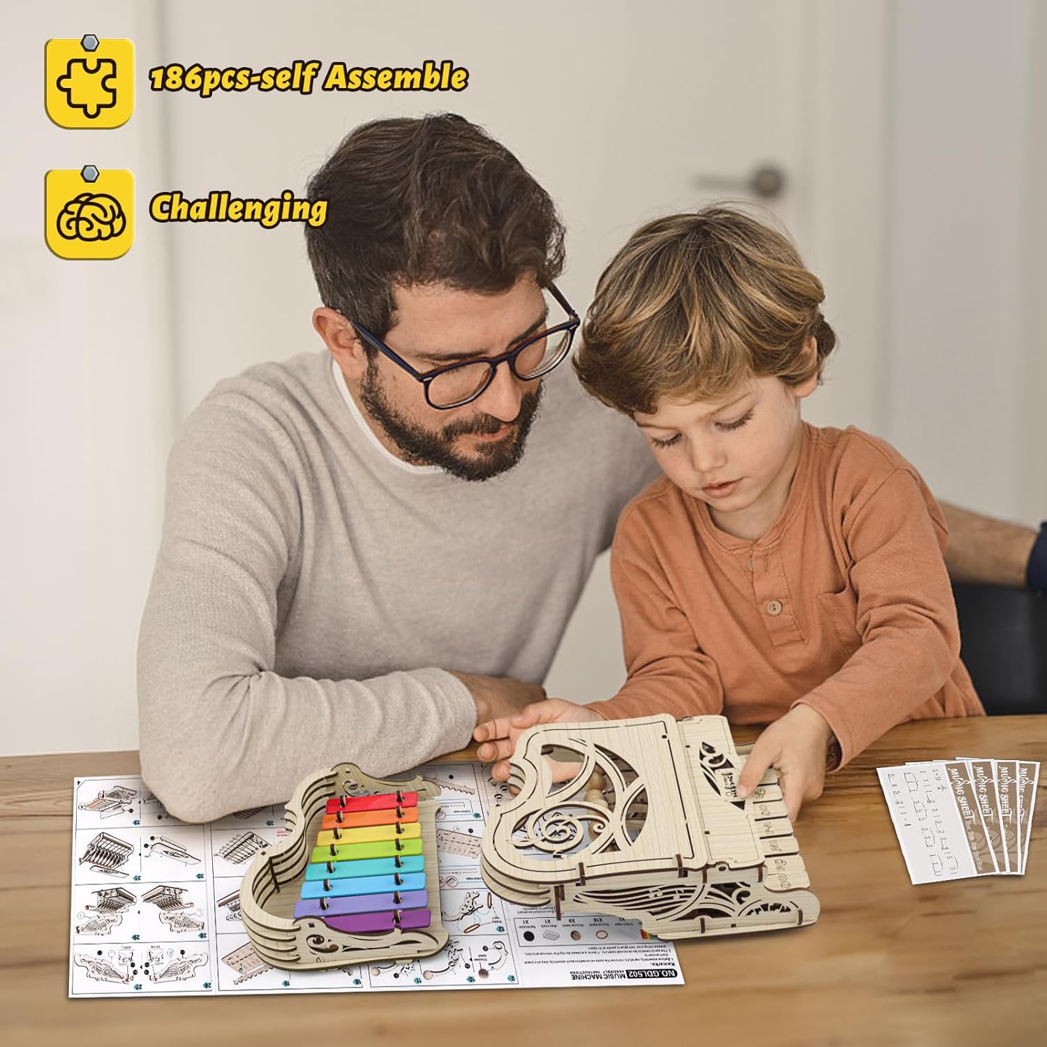nicknack Kits de modelo de madera 3D, rompecabezas de madera para adolescentes y adultos