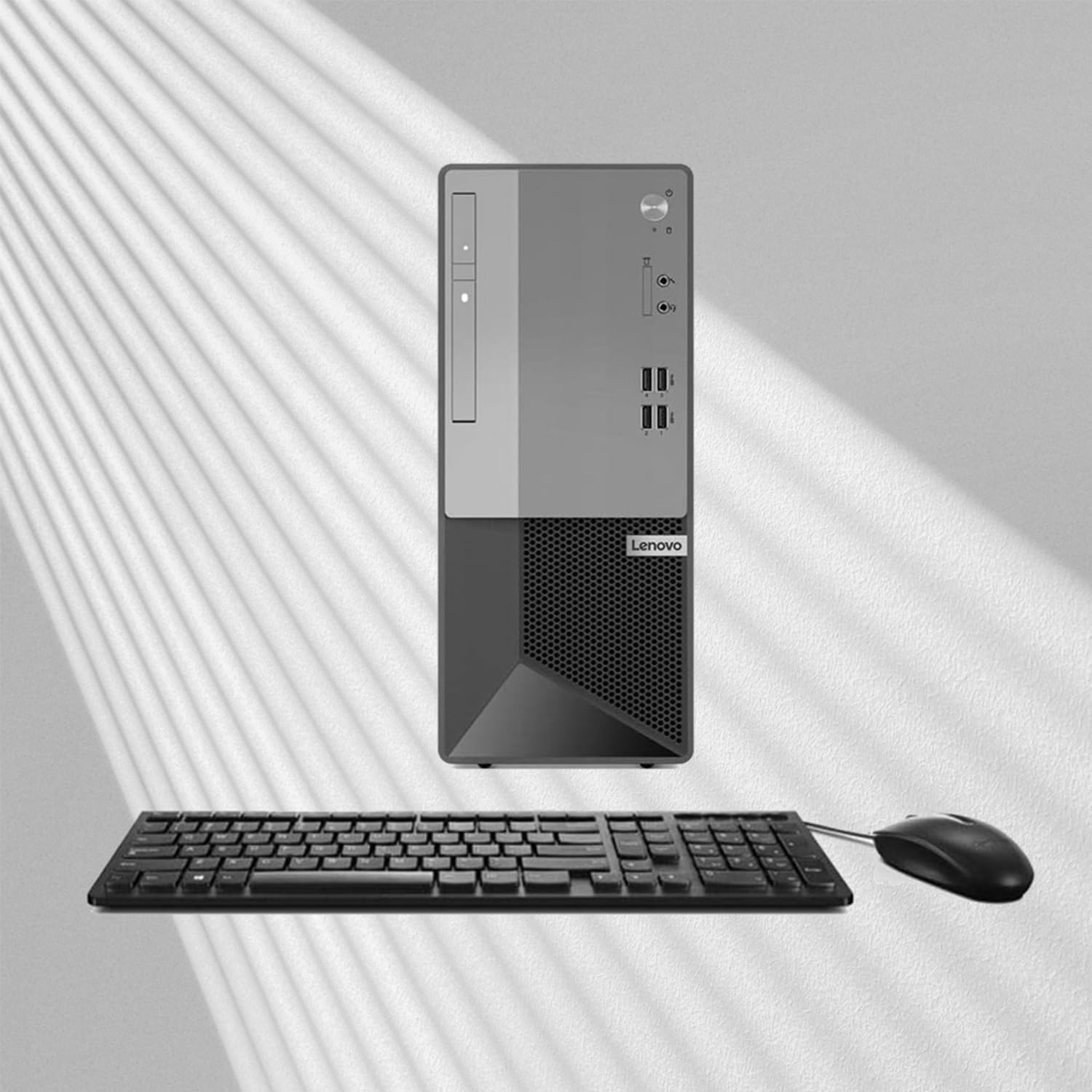 Lenovo V50t Gen 2 Business Tower – Escritorio con Intel Core i5-10400, 16 GB RAM DDR4, SSD PCIe M.2 de 512 GB, sin Wi-Fi, DVD-RW, puerto de