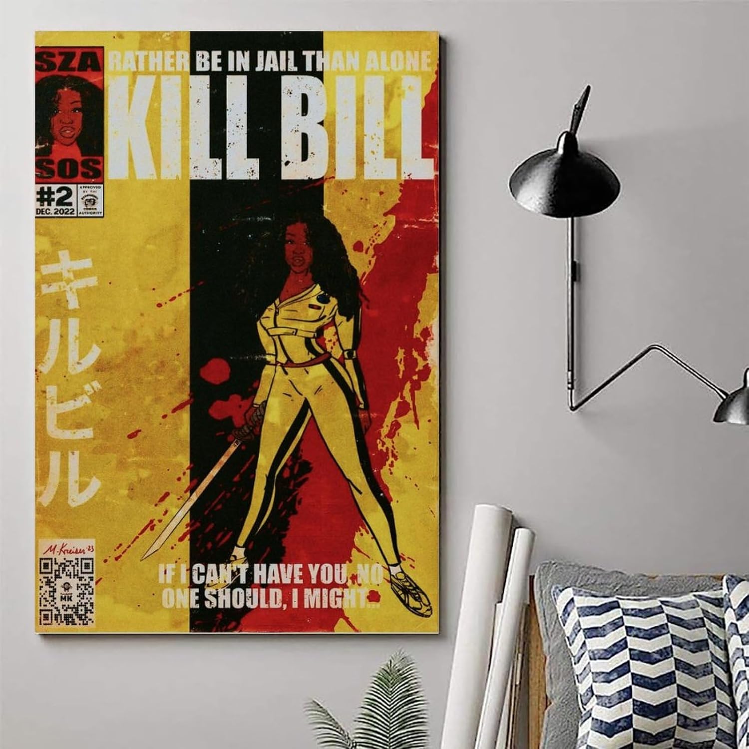 Sza – Póster de álbum de música SOS, póster de rapero hip-hop, arte cómico, pósteres para habitación, lienzo estético, arte de pared, decoración de
