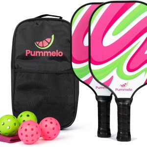 Juego de palas de pickleball  Raquetas de pickleball, 2 paletas de pickleball de fibra de carbono, 2 pelotas para exteriores + 2 bolas de interior, Juego de palas de pickleball  Raquetas de pickleball, 2 paletas de pickleball de fibra de carbono, 2 pelotas para exteriores + 2 bolas de interior,