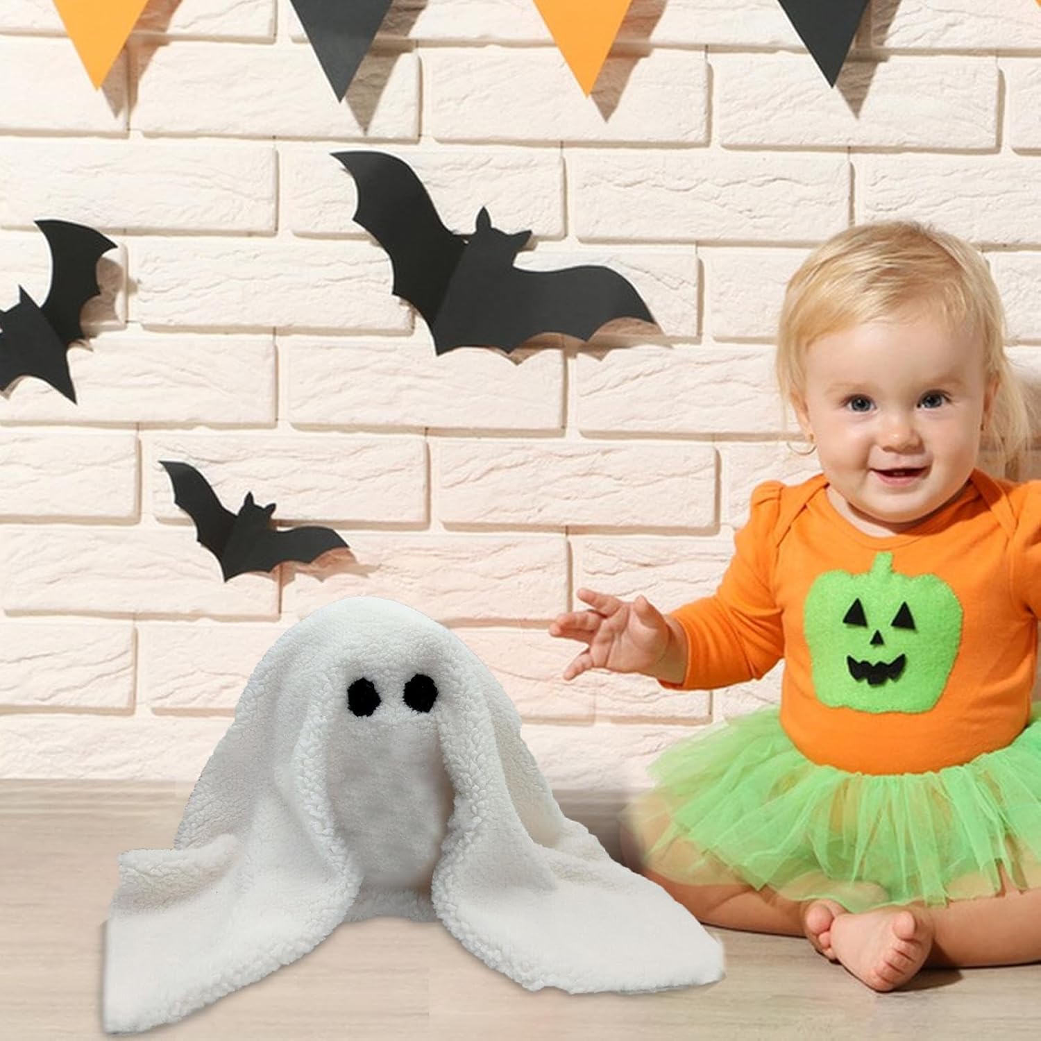 Shakven Nueva almohada de calabaza Gus The Ghost 2023  Almohada Gus The Ghost 2023, Gus The Halloween Ghost Plush para decoración de Halloween,