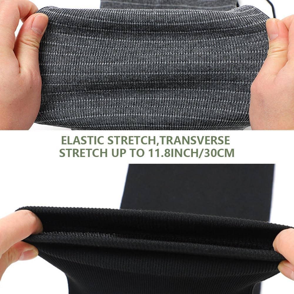Thick Gun Socks, Elastic Stretch Gun Sock for Guns with Scopes, Wide Gun Sock Covers for Shotguns, Rifles, Shotguns, 52″x4″ Silicone Treated and