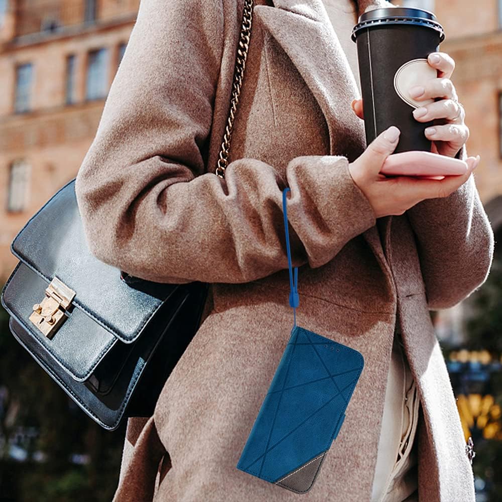 Asuwish Compatible con Google Pixel 2XL – Funda tipo cartera y protector de pantalla de vidrio templado, soporte de cuero con tapa para tarjetas,
