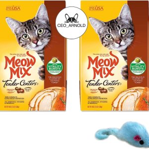 CEO_ARNOLD Tender Centers – Paquete de comida para gatos, 2 bolsas (3 libras cada bolsa) Meow Mix Tender Centers Alimento seco para gatos Sabores de CEO_ARNOLD Tender Centers – Paquete de comida para gatos, 2 bolsas (3 libras cada bolsa) Meow Mix Tender Centers Alimento seco para gatos Sabores de