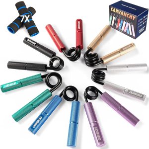 Juego de entrenamiento de fuerza de agarre, 50-300 libras (paquete de 6), fortalecedor de antebrazo de muñeca, metal antideslizante, fortalecedor de Juego de entrenamiento de fuerza de agarre, 50-300 libras (paquete de 6), fortalecedor de antebrazo de muñeca, metal antideslizante, fortalecedor de