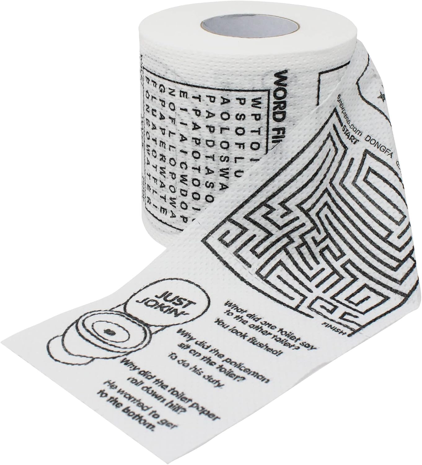 Rollo de papel higiénico novedoso, rollo de papel higiénico para baño, divertido papel higiénico, regalos de broma, regalos divertidos de broma,