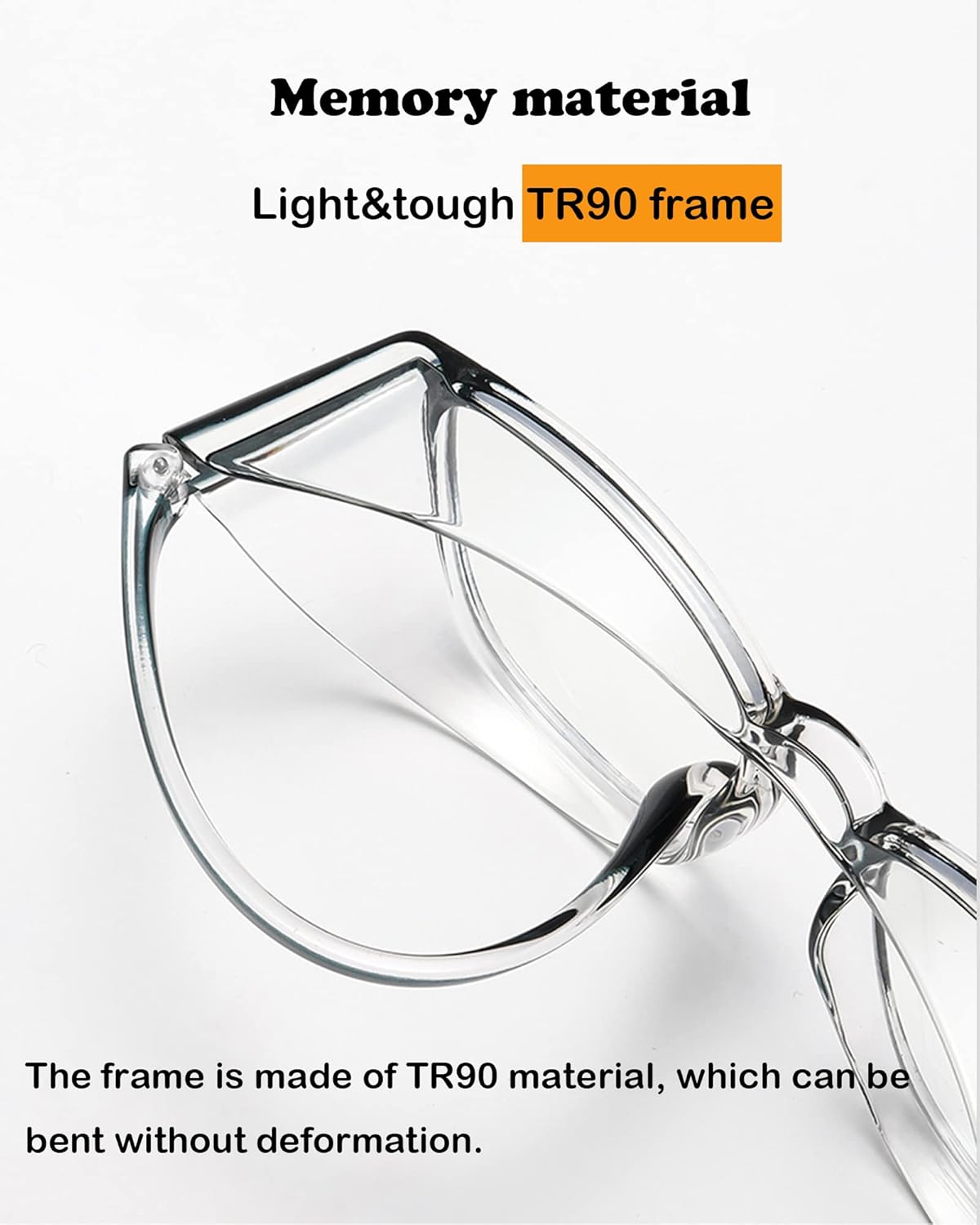 Safety Glasses for Women Men Clear Frame Anti Fog Goggles Anti Dust Protection Glasses