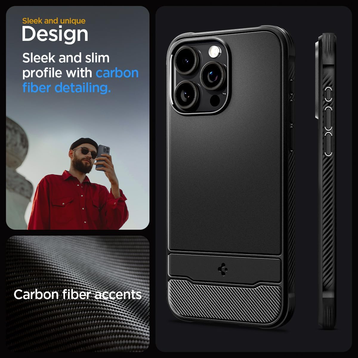 Spigen MagFit – Funda magnética resistente diseñada para iPhone 15 Pro Max, tecnología de protección extrema compatible con MagSafe (2023), color