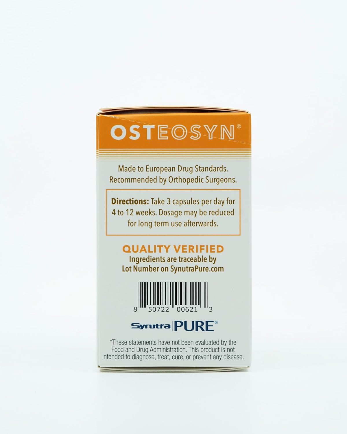 SYNTHRITIS Condroitina de calcio y cúrcuma orgánica, porciones de 28 días en 84 cápsulas, el costo de la porción de 3 cápsulas es de $1.43