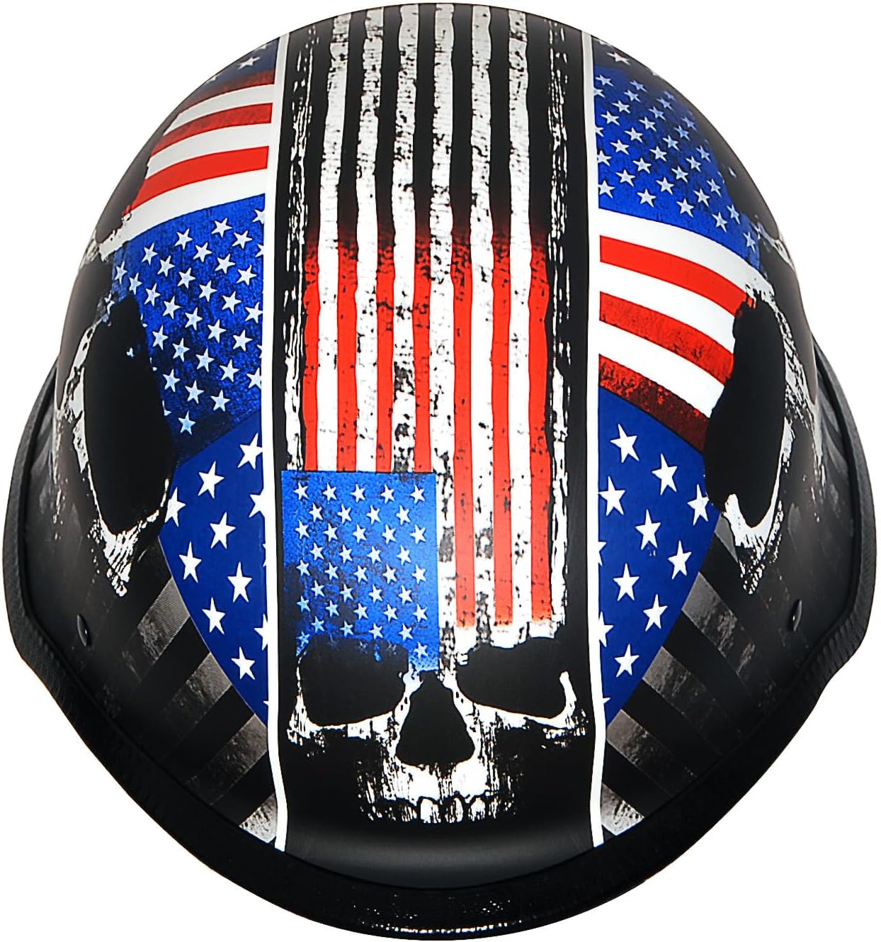1Storm Casco de motocicleta de media cara estilo alemán aprobado por DOT HKY602
