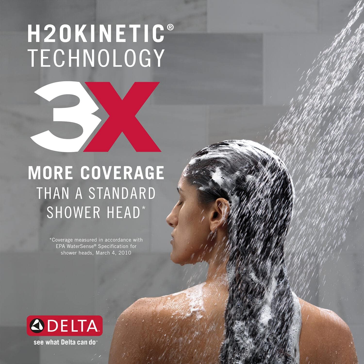 Delta Faucet Tetra Serie 17 Juego de grifo cromado de doble función con cabezal de ducha 2 en 1 In2ition con rociador de mano, juego de grifo de