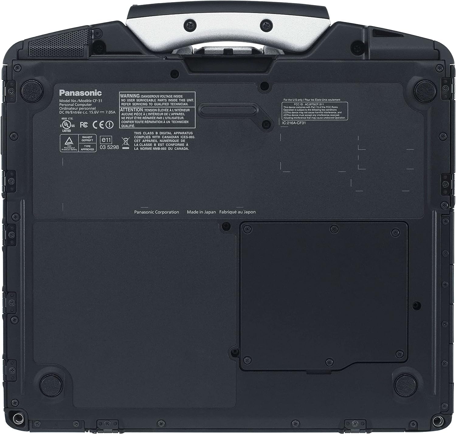 Toughbook Panasonic 31, CF-31 MK5, Intel Core i5-5300U, pantalla táctil XGA de 13.1″, 16 GB de RAM, SSD de 1 TB, Windows 10 Pro (renovado)
