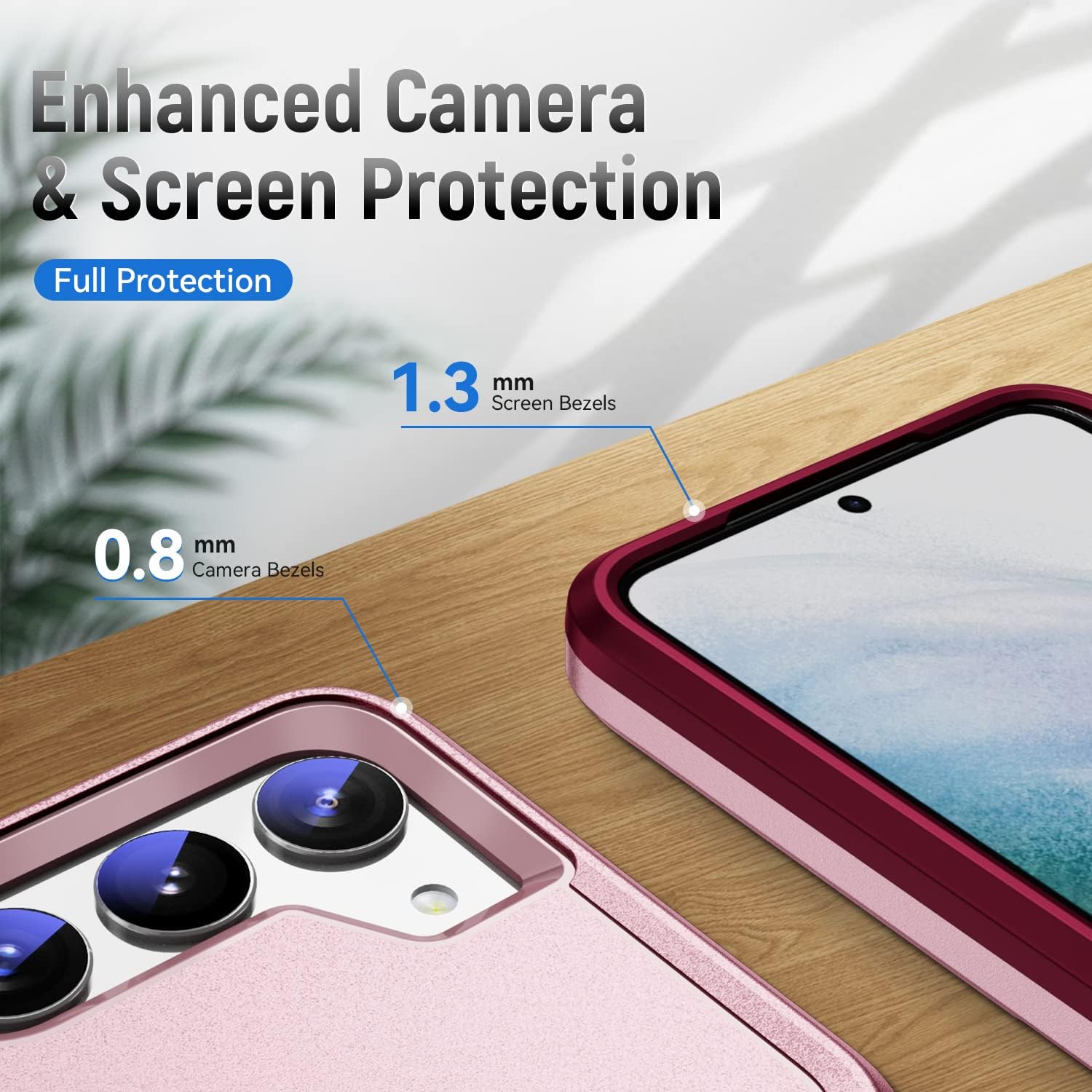 Funda para Samsung Galaxy S23 con 2 protectores de pantalla, de grado militar, de doble capa, a prueba de golpes, resistente, a prueba de golpes,