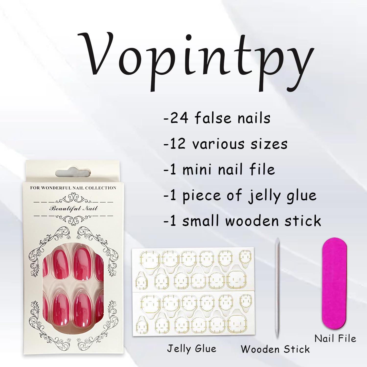 Uñas postizas a presión de color rosa láser, uñas postizas ovaladas medianas de color sólido brillante, uñas postizas reutilizables, uñas postizas