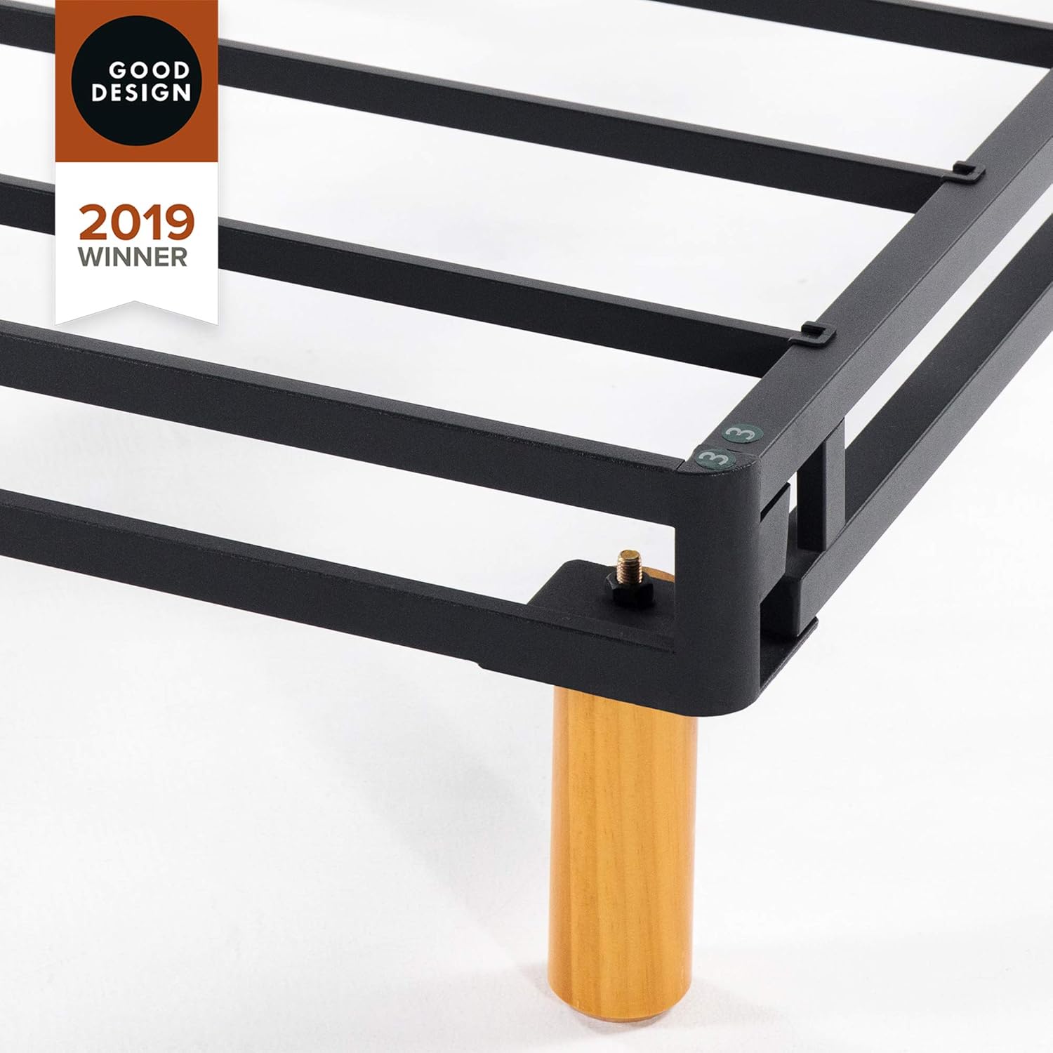 ZINUS Good Design Justina – Base de colchón de metal, plataforma de 11 pulgadas, no necesita somier, tamaño individual