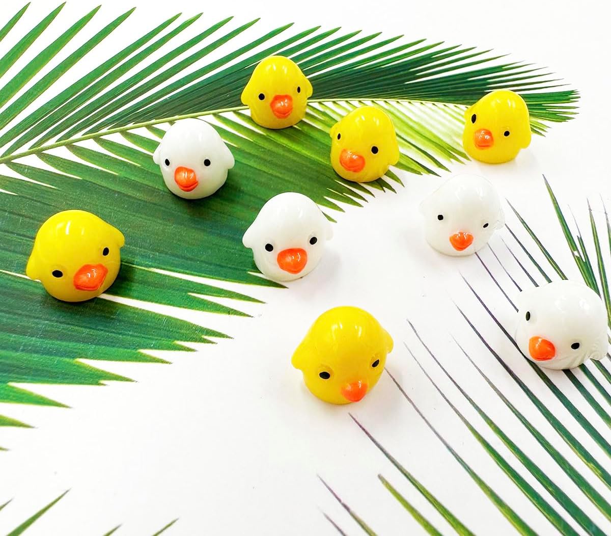 Mini figuras de pollo, 60 piezas de resina en miniatura de pollo, adornos de pollos pequeños, animales, modelo de hadas, jardín en miniatura, musgo,
