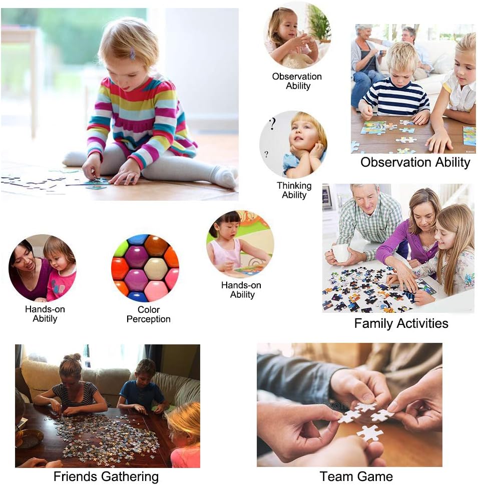Photo- Rompecabezas personalizado de 1000 piezas para adultos, decoración coleccionable, rompecabezas familiar, regalo para adultos y adolescentes,