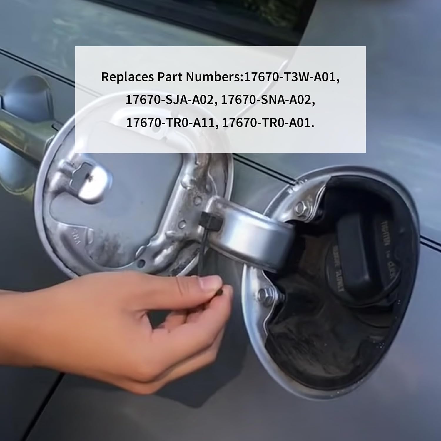 17670-T3W-A01 Reemplazo de la tapa de gasolina del tanque de combustible para Honda Accord 2008-2017, Honda Fit 2009-2013, Honda Fit, 2006-2015