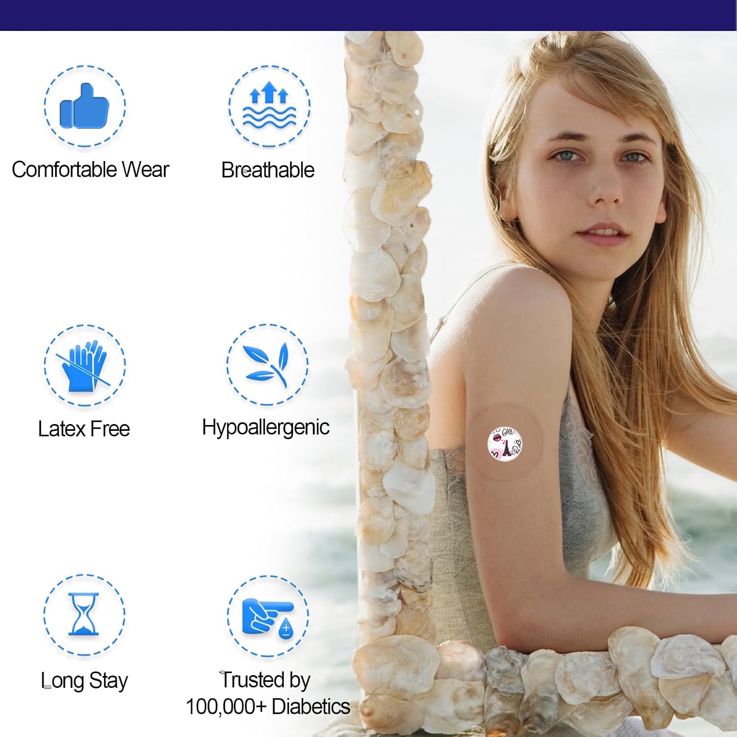 Libre 3 cubiertas de sensor y calcomanías de estilo libre para sensor Libre 3, parches adhesivos transparentes hipoalergénicos, impermeables y