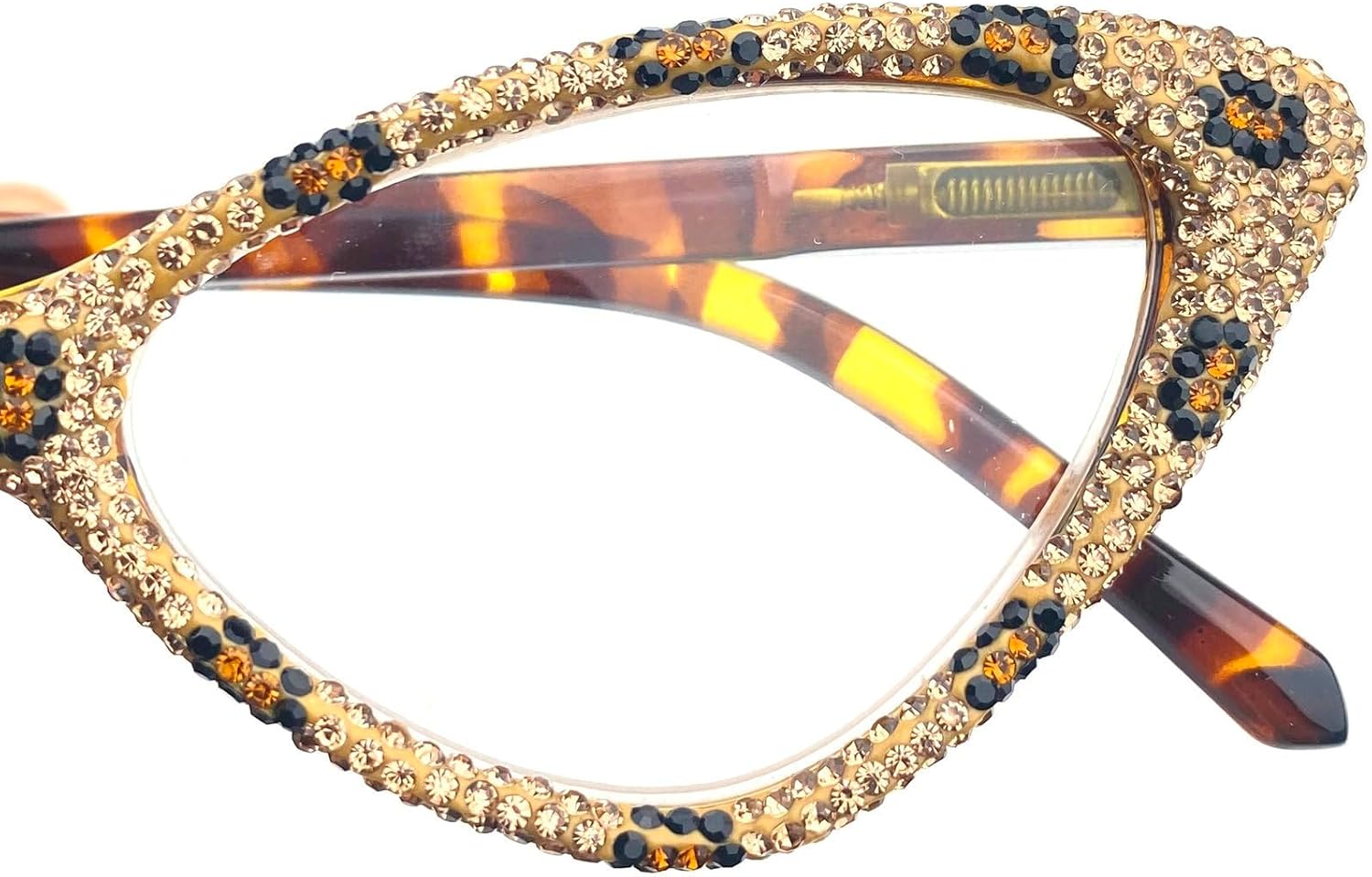 Gafas de lectura brillantes con diamantes de imitación para mujer, ojo de gato, bloqueo de luz azul, lupa para fiesta de diamantes