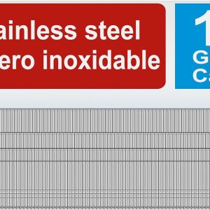 Clavos Brad de acero inoxidable 304 calibre 18 (1-14 pulgadas, 1 pulgada, 34 pulgadas, 58 pulgadas), 2000 uñas de pistola de uñas 18 GA, uñas de Clavos Brad de acero inoxidable 304 calibre 18 (1-14 pulgadas, 1 pulgada, 34 pulgadas, 58 pulgadas), 2000 uñas de pistola de uñas 18 GA, uñas de
