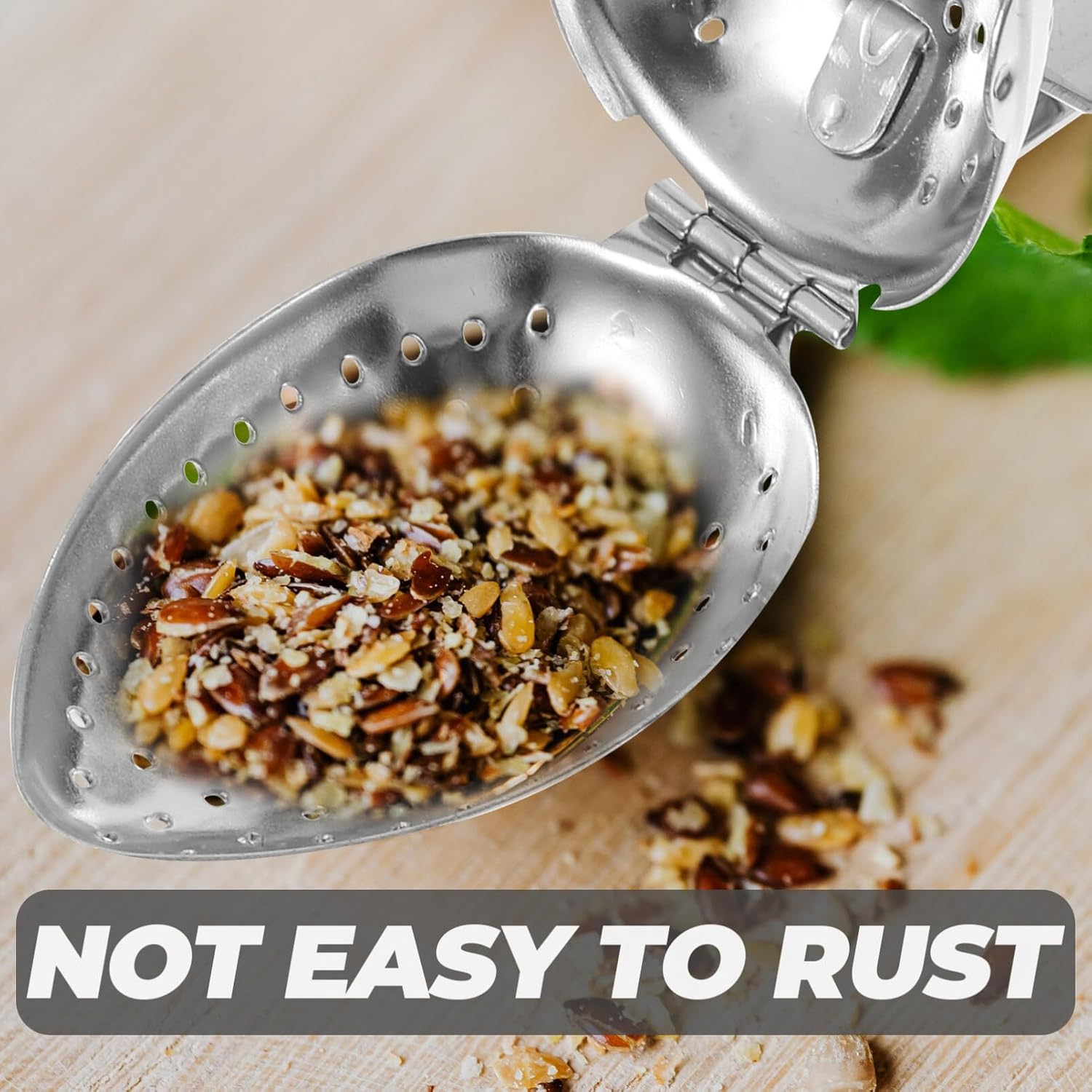 SHERCHPRY 1 cesta de té de acero inoxidable, coladores de té con tapa, colador de té extrafino, infusor de té de acero inoxidable, té caliente, té