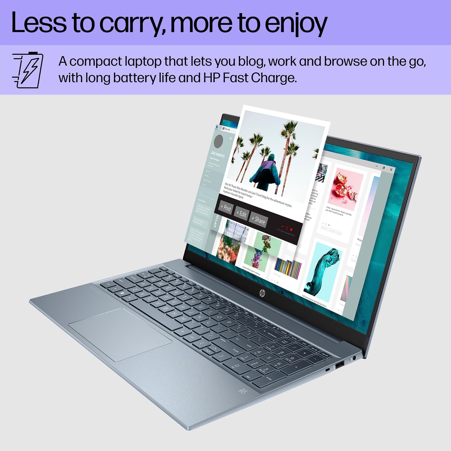 HP Pavilion – Laptop de negocios, pantalla táctil FHD de 15.6 pulgadas, procesador Intel Core i7-1355U, NVIDIA GeForce MX550, 32 GB de RAM, SSD de 1