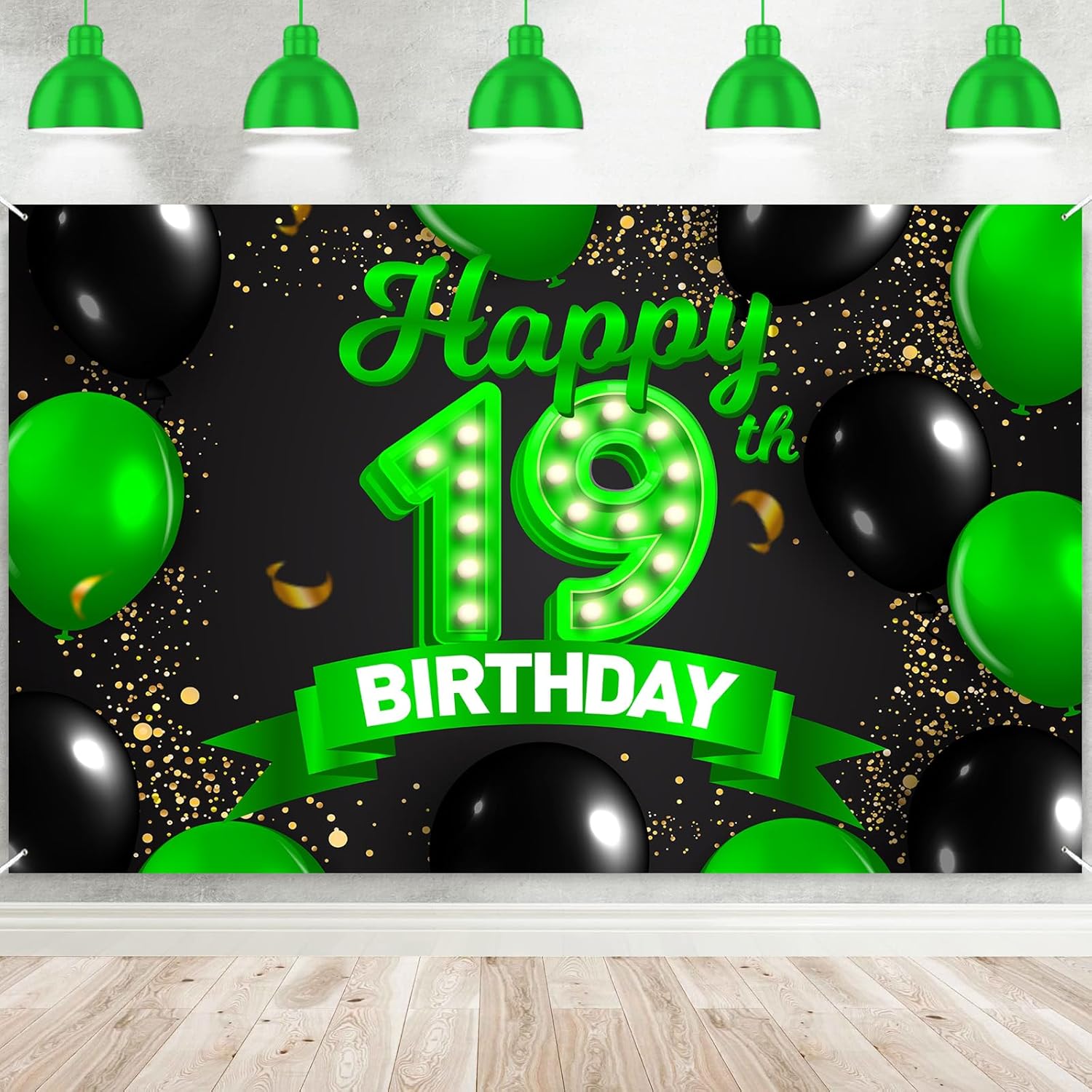 Cartel de feliz cumpleaños GLight-Bn-19