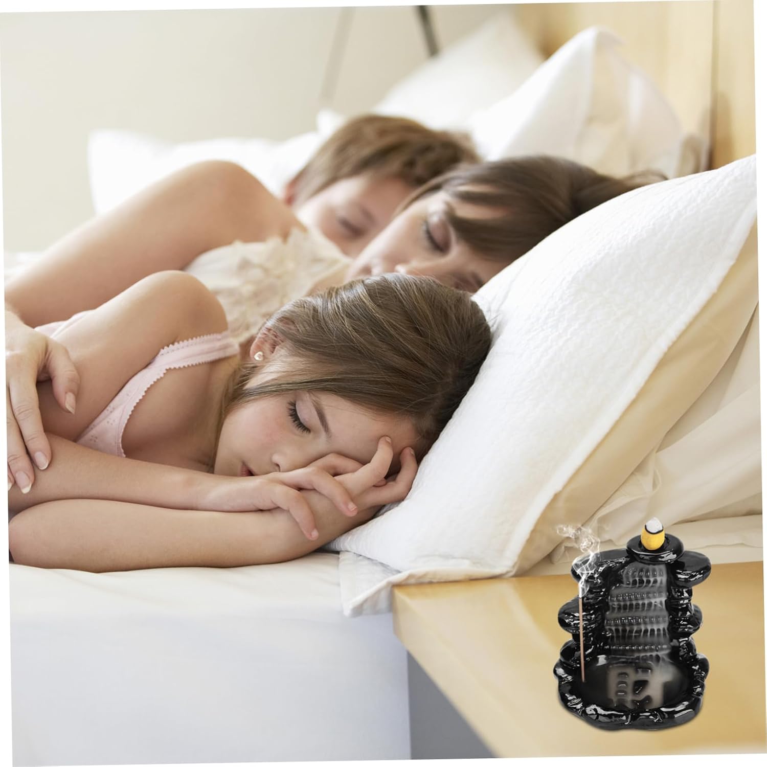 DECHOUS Quemador de incienso de reflujo, 2 uds, quemador de incienso de cascada, soporte de incienso de cascada, decoración del hogar, quemador de