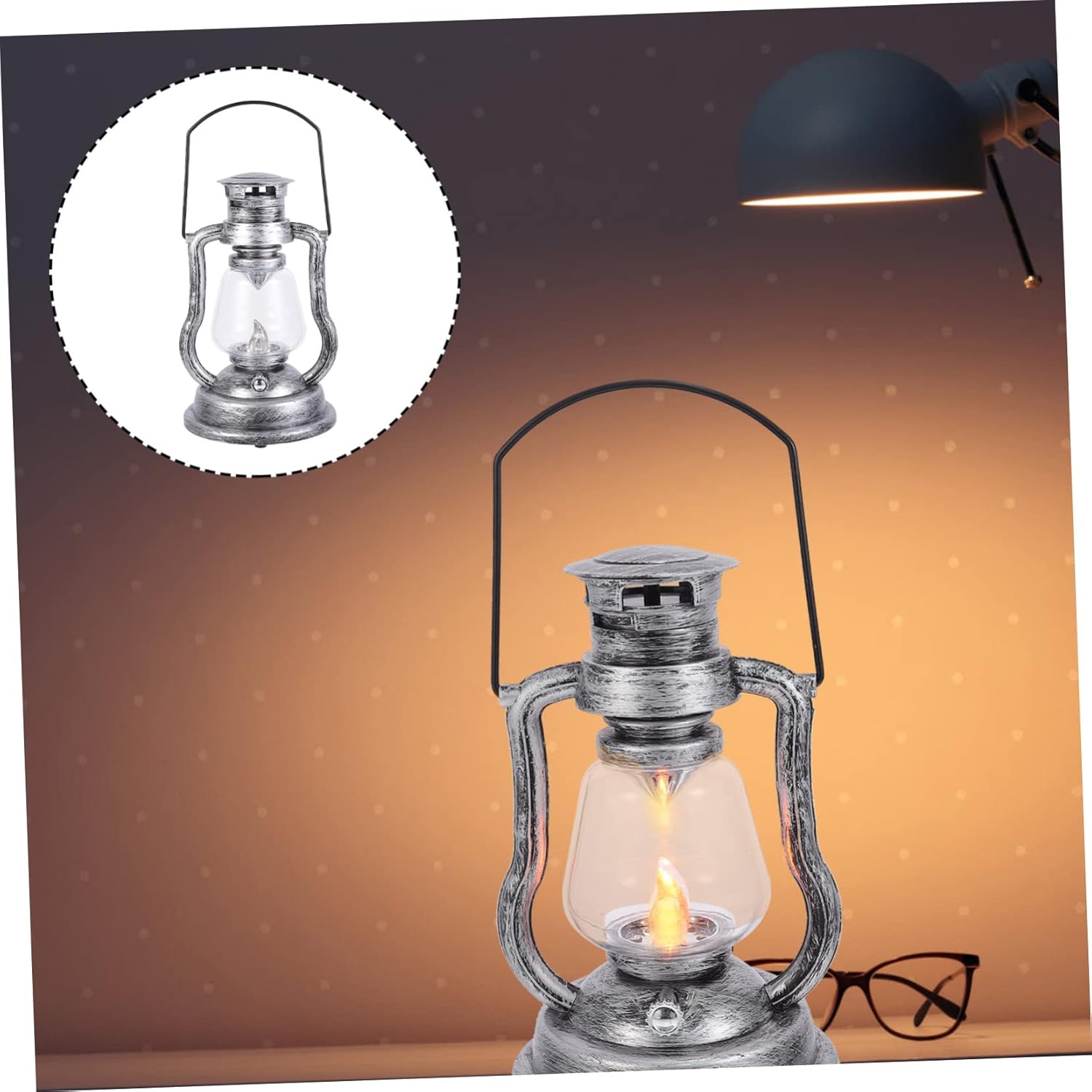 1 unid linterna retro recargable lámpara de aceite asiático lámpara colgante linterna rústica queroseno luz de aceite de mano lámpara de aceite de