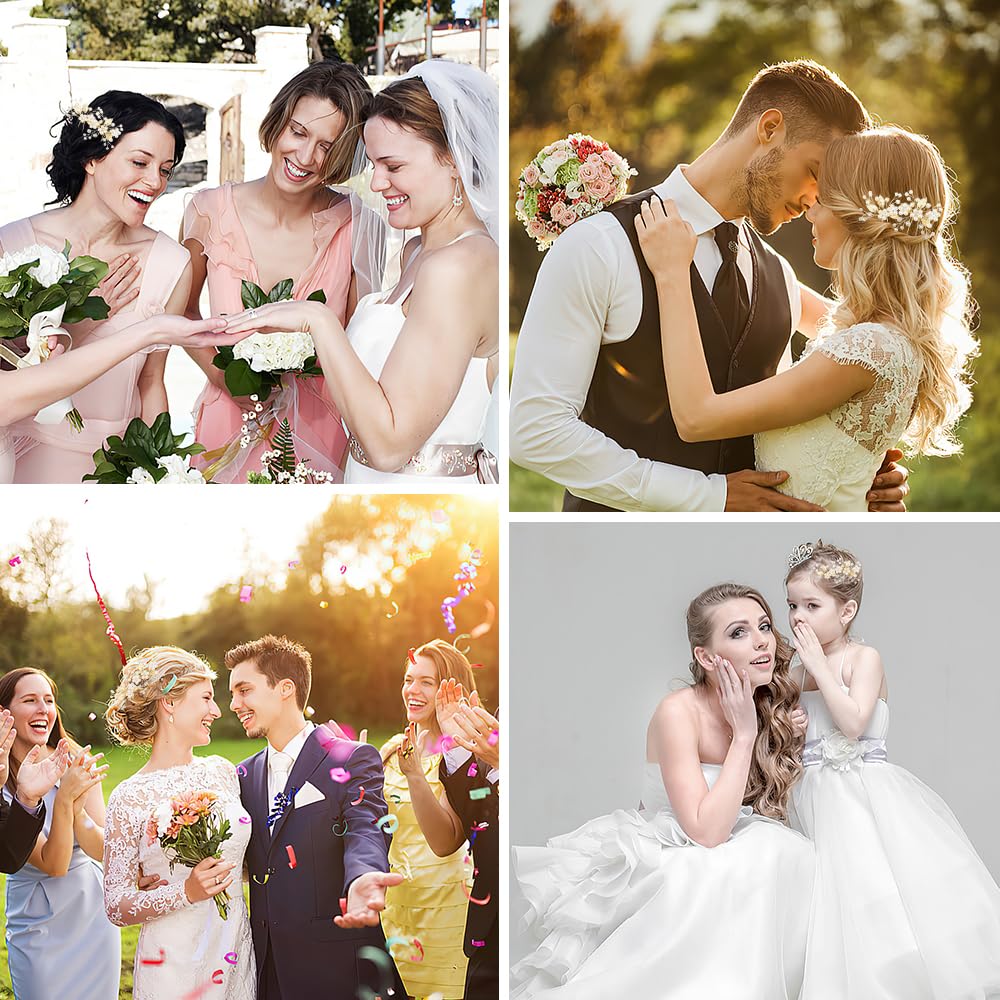 Pinzas para el pelo de boda con hojas doradas, horquillas de novia para baile de graduación, 3 piezas de perlas de cristal, accesorios para el