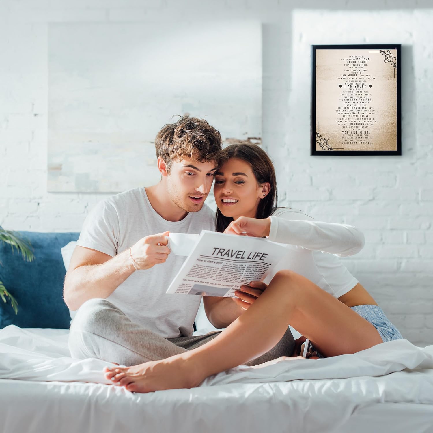 I Have Found My Home- Romantic Love Poem Wall Art – Spiritual Love & Marriage Wall Decor Poster, Emotional Home Decor for Spouse, Partner,